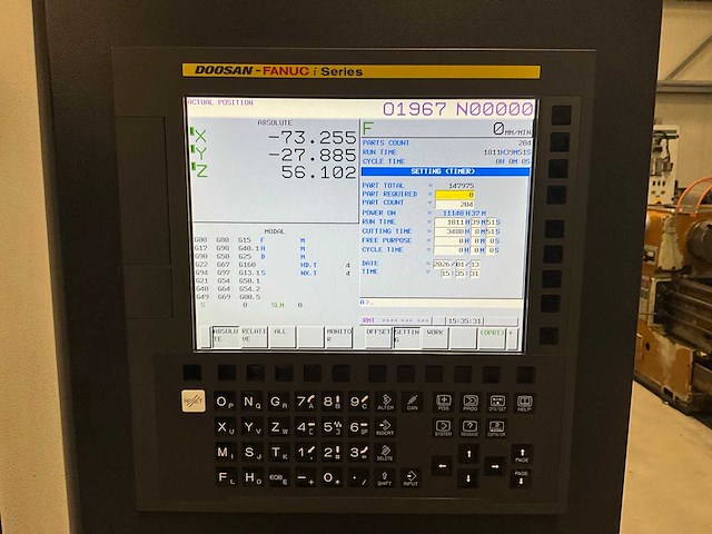 Doosan - 2019 - t3600d - verticaal boor-tapcentrum met palletwisselaar - afbeelding 11 van  36