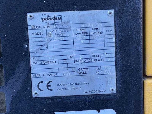 Doosan - g 100 - stroomgenerator - afbeelding 10 van  15