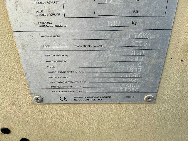 Doosan lt6ka mobiele lichtmastkar - afbeelding 20 van  21