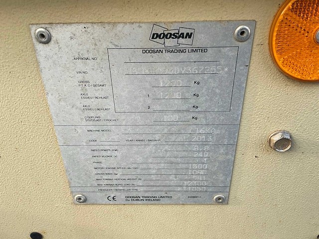 Doosan lt6ka mobiele lichtmastkar - afbeelding 21 van  21