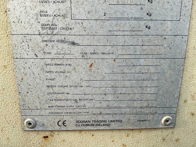 Doosan lt6ka mobiele lichtmastkar - afbeelding 19 van  19