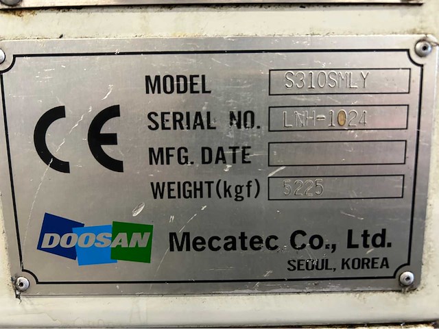 Doosan s310smly cnc-draaibank - afbeelding 17 van  24