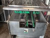 Doosjes verlijm-sluitmachine kliklok, k50, grijs, bouwjaar 1998 - afbeelding 2 van  5