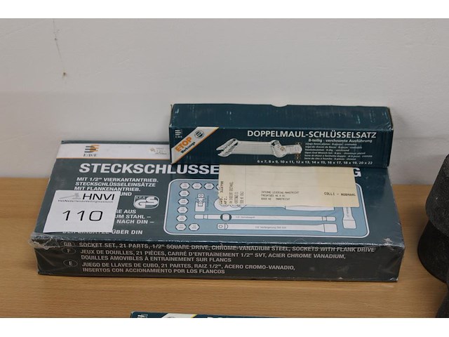 Dop- en steeksleutelset etop. - afbeelding 1 van  2