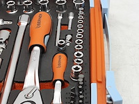 Dop en ratel set, berner, s-set lever 54 pcs 1/4" 1/2" sbox 60z - afbeelding 10 van  10