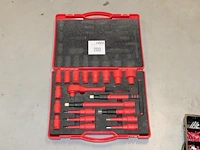 Doppen/ratelset haupa 1000 volt geïsoleerd