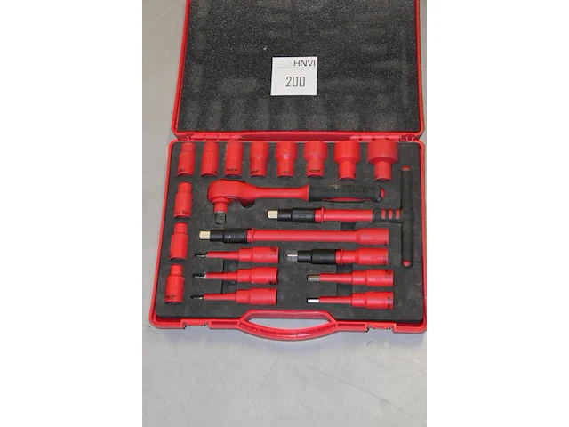 Doppen/ratelset haupa 1000 volt geïsoleerd - afbeelding 2 van  2