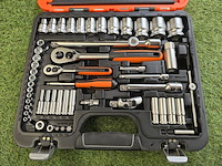 Doppenset en steeksleutelset bahco, s910, oranje - afbeelding 2 van  6