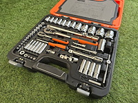 Doppenset en steeksleutelset bahco, s910, oranje - afbeelding 3 van  6