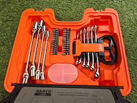 Doppenset en steeksleutelset bahco, s910, oranje - afbeelding 5 van  6