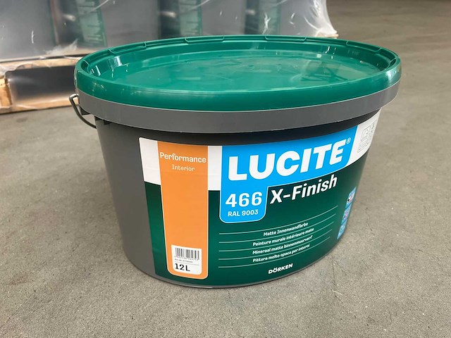 Dörken lucite - x-finish - pot verf 12l ral9003 (24x) - afbeelding 2 van  8