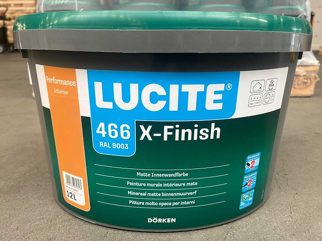 Dörken lucite - x-finish - pot verf 12l ral9003 (24x) - afbeelding 1 van  8