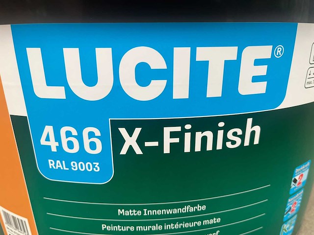 Dörken lucite - x-finish - pot verf 12l ral9003 (24x) - afbeelding 2 van  5