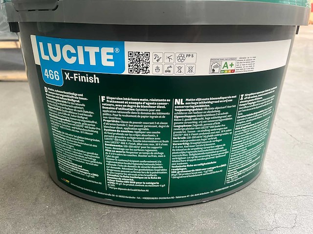 Dörken lucite - x-finish - pot verf 12l ral9010 (24x) - afbeelding 5 van  6