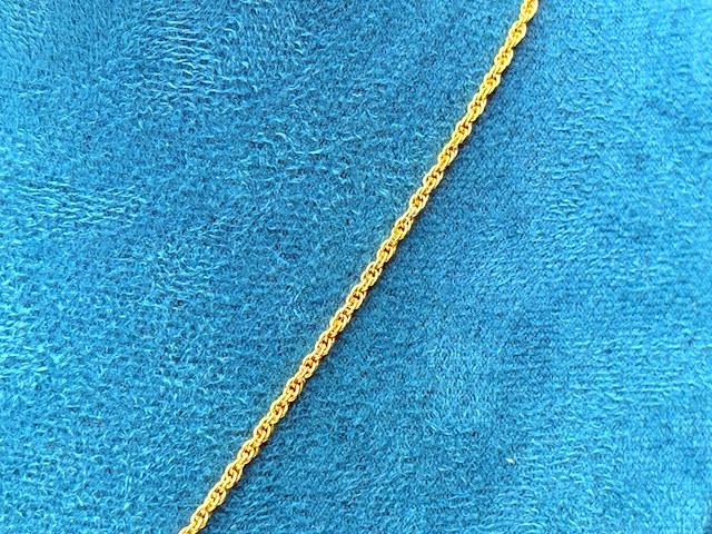 D'orlan ''mosaic pyramid'' goldplated collier - afbeelding 8 van  8