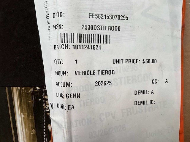 Dorman vehicle tierod - afbeelding 4 van  5