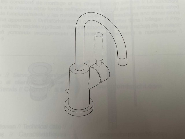 Dornbracht tara classic wastafelkraan - afbeelding 2 van  3