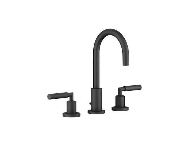 Dornbracht tara dummy wastafelkraan 3 gats mat zwart - afbeelding 1 van  5