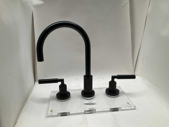 Dornbracht tara dummy wastafelkraan 3 gats mat zwart - afbeelding 3 van  5