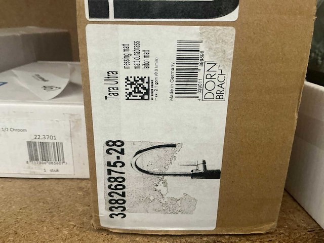 Dornbracht tara ultra 33826875-28 eengreepsmengkraan - afbeelding 2 van  2
