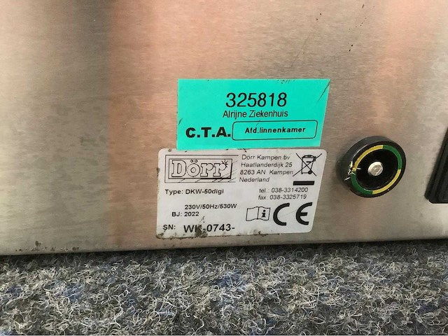 Dorr kampen - dkw-50digi - dekenwarmkast - afbeelding 6 van  6