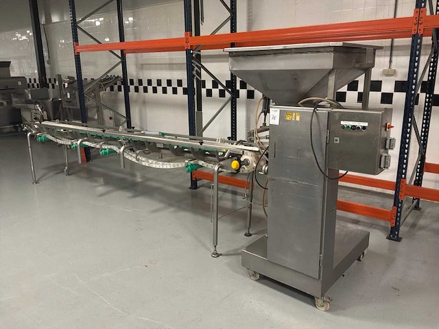 Doseermachine met transportbaan, rvs - afbeelding 1 van  7