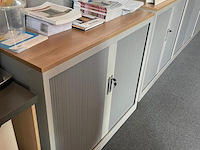 Dossierkast middel, lichtgrijs/hout - afbeelding 3 van  3