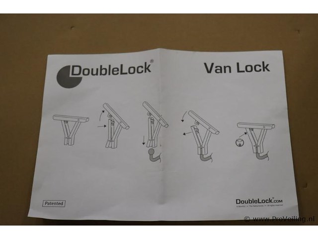 Doublelock trekhaakslot voor bestelwagen 080-500 - afbeelding 3 van  5