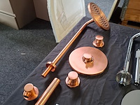 Douche-inbouwset xenz, duero highflow, oud koper - afbeelding 1 van  4