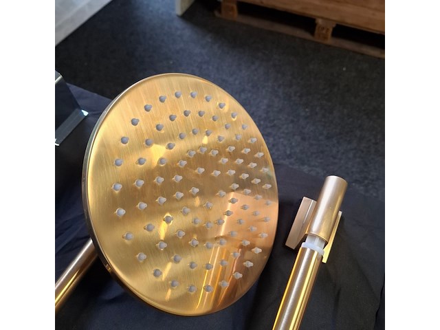 Douche-inbouwset xenz, grace, goud geborsteld - afbeelding 2 van  5
