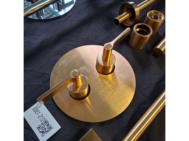 Douche-inbouwset xenz, grace, goud geborsteld - afbeelding 5 van  5
