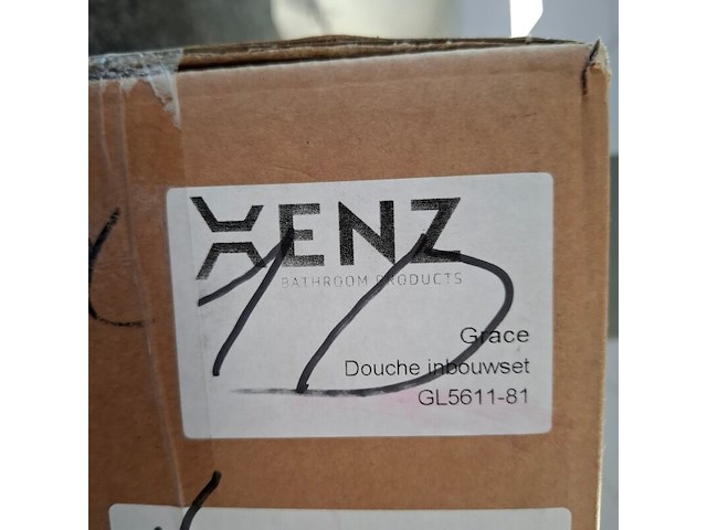 Douche-inbouwset xenz, grace, goud geborsteld - afbeelding 3 van  7