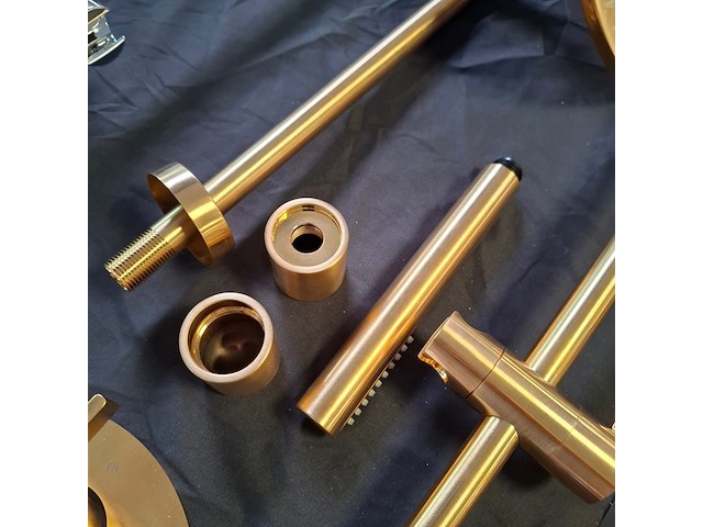 Douche-inbouwset xenz, grace, goud geborsteld - afbeelding 6 van  7