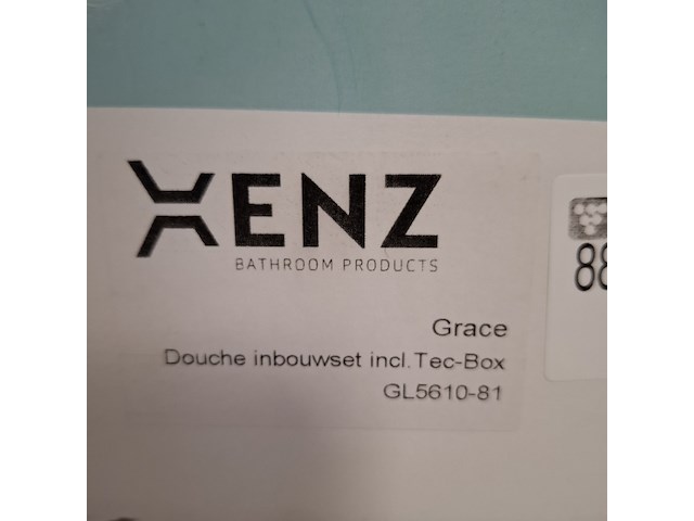 Douche inbouwset xenz, grace, goud geborsteld - afbeelding 2 van  2