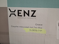 Douche inbouwset xenz, grace, grafiet geborsteld - afbeelding 2 van  2