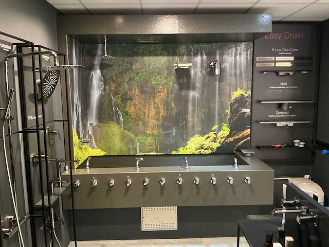 Douche presentatiewand met wasbak - afbeelding 6 van  6