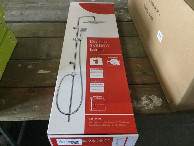 Douche systeem sanitop-wingenroth, bami, chroom - afbeelding 1 van  1
