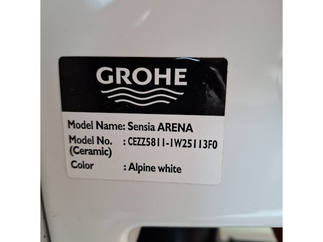 Douche-wc-set tece-grohe, sensia-arena, glans wit - afbeelding 9 van  13