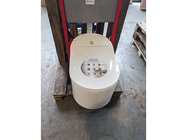 Douche-wc-set, tecé/grohe, glanswit - afbeelding 4 van  11
