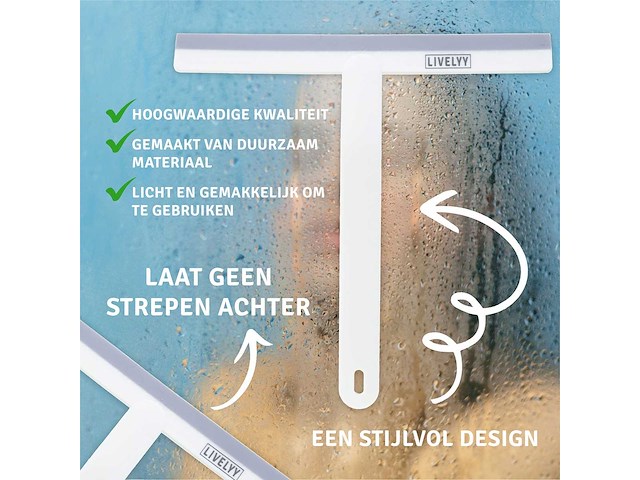 Douche wisser wit (2722x) - afbeelding 3 van  4