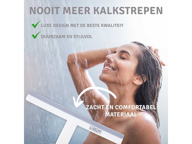 Douche wisser wit (2722x) - afbeelding 4 van  4