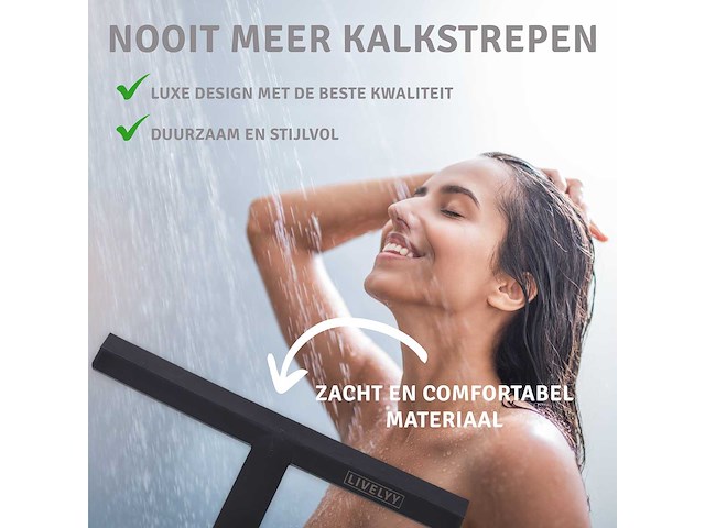 Douche wisser zwart (3160x) - afbeelding 4 van  4