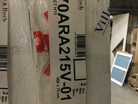 Douchebak 160x70 cm, villeroy & boch, architectura metalrim, wit alpine - afbeelding 3 van  3