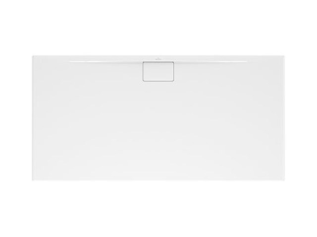 Douchebak 160x70 cm, villeroy & boch, architectura metalrim, wit alpine - afbeelding 1 van  3