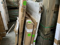 Douchebak 90x90x3.5 cm solid surface mat zwart - afbeelding 2 van  2