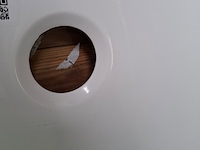 Douchebak kwart rond, glans wit - afbeelding 2 van  3