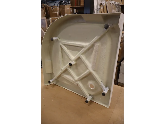 Douchebak met accessoires wiesbaden, wit/zwart - afbeelding 5 van  8
