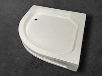 Douchebak wit 90x90x15 cm met voorpaneel en poten - afbeelding 1 van  8