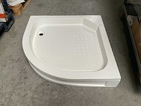 Douchebak wit 90x90x15 cm met voorpaneel en poten - afbeelding 6 van  8