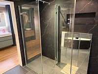 Douchecabine - chroom 87 x 87 cm - afbeelding 2 van  2